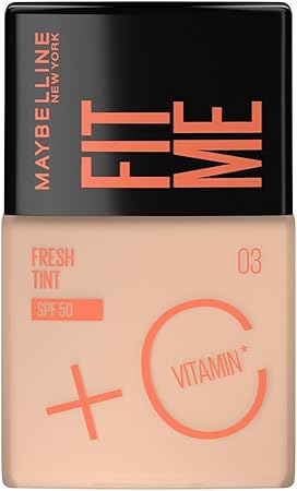 Base de maquillaje Fit Me Fresh Tint, Maybelline NY