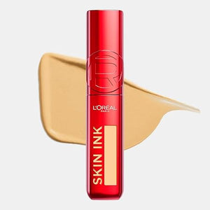 L'Oréal Paris Infallible Skin Ink Base de maquillaje y corrector 2 en 1 de larga duración y resistente a transferencias