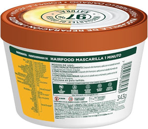 Garnier Fructis Hair Food Coco Mascarilla Reparación para cabello dañado, 350 ml.