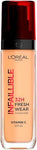 L´Oréal Paris, Base de maquillaje liquída de larga duración, Infallible 32h Freswear