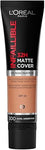 L’Oréal Paris, base de maquillaje de alta cobertura mate y larga duración, Infallible 32h Matte Cover