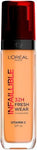L´Oréal Paris, Base de maquillaje liquída de larga duración, Infallible 32h Freswear