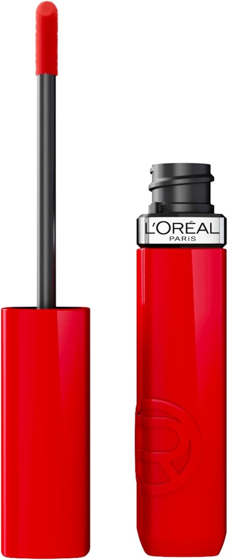 L'Oréal Paris Laque Resistance, labial líquido con acabado brillante de larga duración, 5ml
