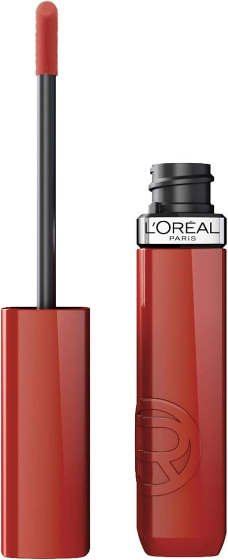 L'Oréal Paris Laque Resistance, labial líquido con acabado brillante de larga duración, 5ml