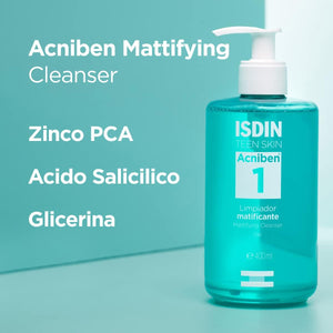 ISDIN Acniben Gel Limpiador Matificante (400 ml).