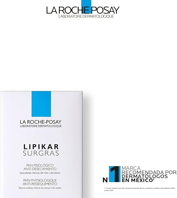 La Roche-Posay Jabón en Barra La Roche Posay Lipikar Surgras para Piel Seca 150g