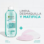 Garnier Skin Naturals Face Agua Micelar Pureactive, 400 ml
