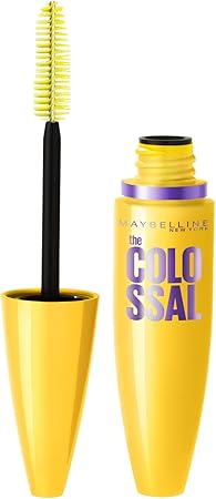 Maybelline Volume Express Colossal Mascara Lavable, color Glam Negro Glamoroso