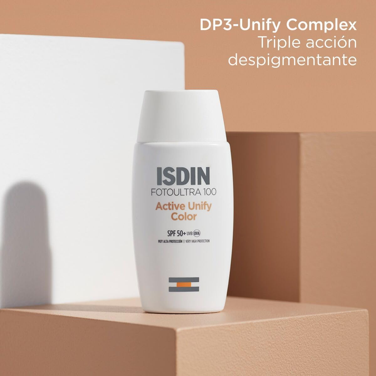 ISDIN Fotoultra 100 Active Unify SPF 50+ Protector Solar Facial con Color.