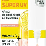 Garnier Super UV Protector Solar Facial Fluido Acabado Luminoso con Textura Invisible y Ligera, 40ml