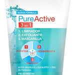 Garnier PureActive 3 en 1 Anti-Imperfecciones con Arcilla, 150ml