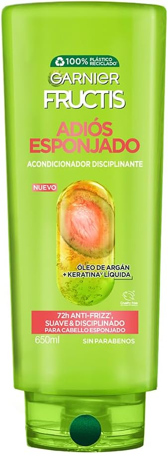 Garnier Fructis Adiós Esponjado Acondicionador Disciplinante Anrifrizz 650 ml