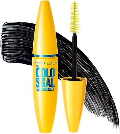 Maybelline Volume Express Colossal Mascara A Prueba de Agua, color Negro