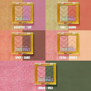 Maybelline Sombras de Ojos de larga duración, a prueba de agua, Color Rivals