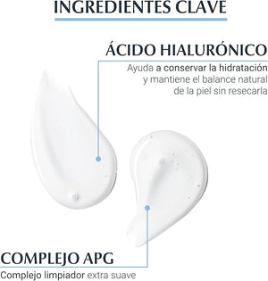 Eucerin Gel Limpiador Facial DermatoClean para piel normal a mixta, 200ml