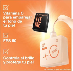 Base de maquillaje Fit Me Fresh Tint, Maybelline NY