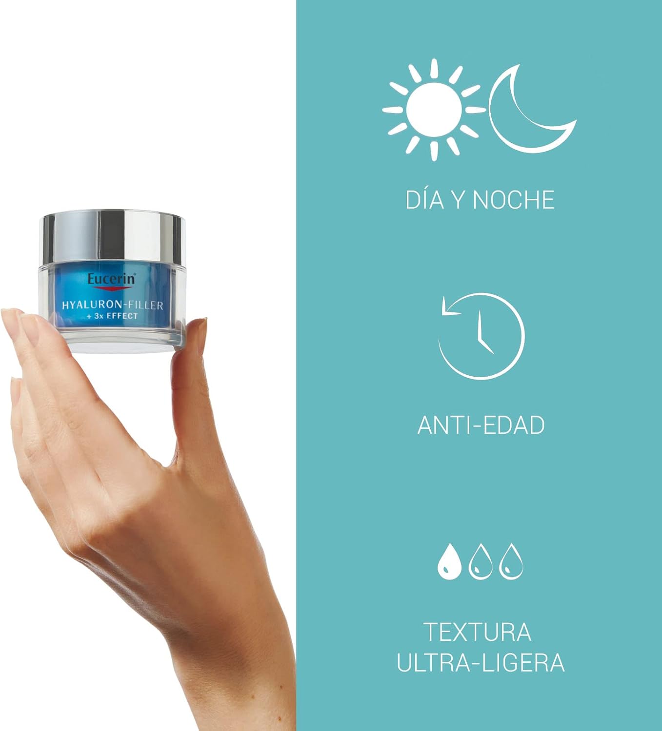 Eucerin - Gel facial hidratante y reparador ultraligero Hyaluron-Filler, 50 ml