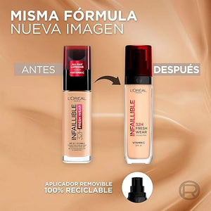 L´Oréal Paris, Base de maquillaje liquída de larga duración, Infallible 32h Freswear