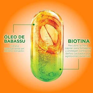 Garnier Fructis Crema para Peinar Sin Enjuague Borrador de Daño, largo perfecto crema 10 en 1, 300ml