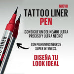 Maybelline Delineador de ojos en plumón Tattoo Liner Pen 48H*, Negro