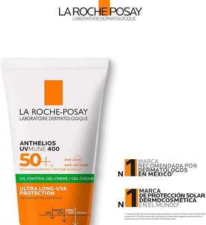 La Roche-Posay Anthelios Toque Seco FPS 50+ Protector Solar Facial para Piel Grasa, 50 ml