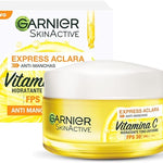 Garnier Skin Active Face Express Aclara Crema hidratante, tono uniforme con FPS30, 50 ml