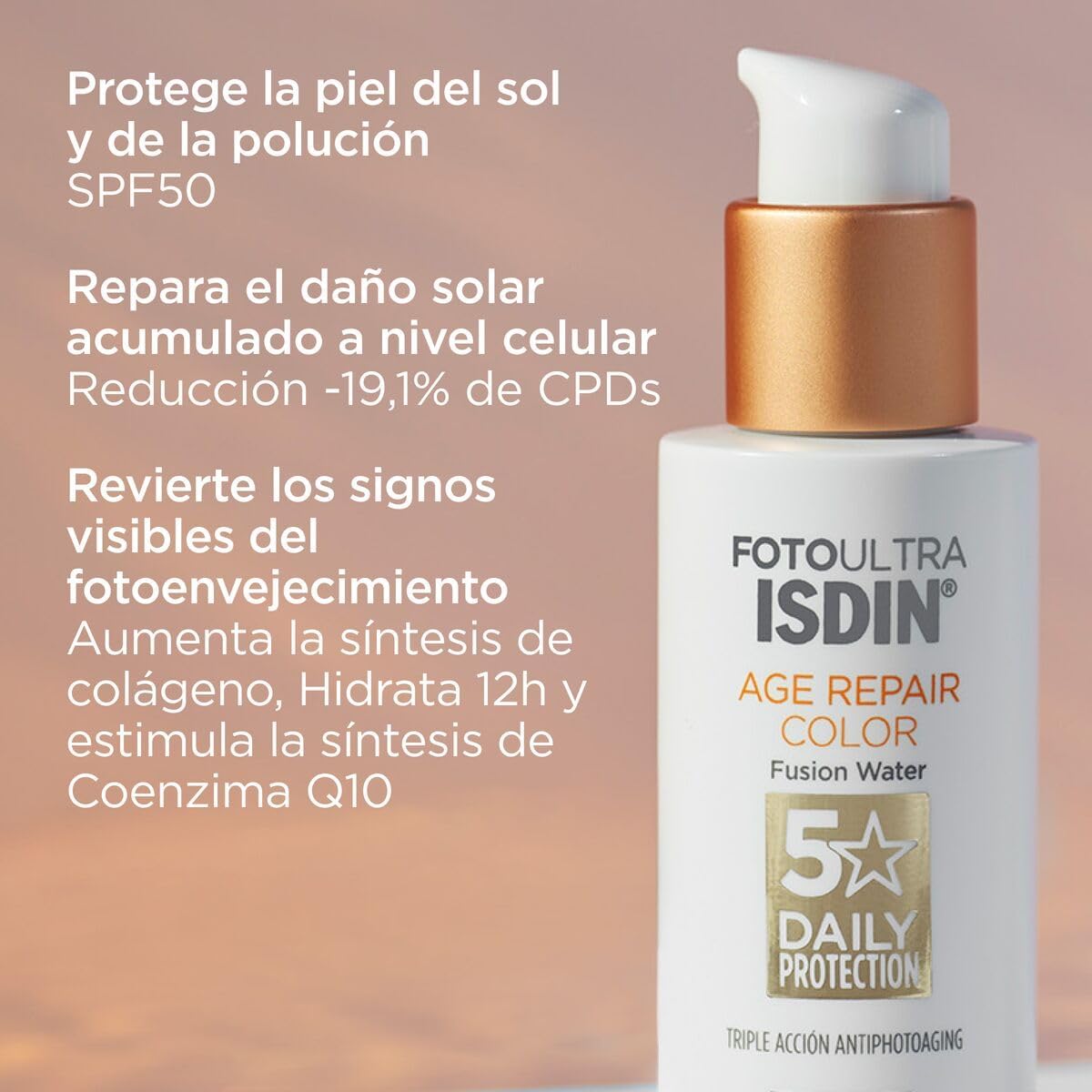 ISDIN FotoUltra Age Repair Color Fusion Water SPF 50