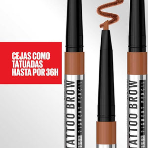 Conoce Tattoo Brow Lift tono Dark Brown De Maybelline New YorkEl delineador de cejas en barra para estilizarla y rellenarla, que no se transfiere ni se corre