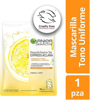 Garnier Skin Active, Mascarilla Facial en Tela, 28 g