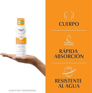 Eucerin Protector Solar Corporal Toque Seco FPS 50+ Spray, 200 ml