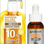 Garnier Express Aclara Serum Noche Antimanchas con 10% Vitamina C Pura para una Piel Radiante, reduce las Manchas durante la Noche, 30ml