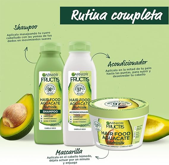 Garnier Fructis Acondicionador Fructis Hair Food Aguacate 300Ml