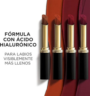 L'Oréal Paris Labial en Barra Mate con Ácido Hialurónico, Color Riche Intense Volume Matte