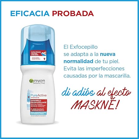 Garnier Skin Naturals Face Gel Exfocepillo Pureactive, 150 Ml