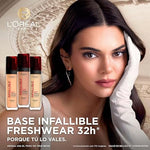 L´Oréal Paris, Base de maquillaje liquída de larga duración, Infallible 32h Freswear