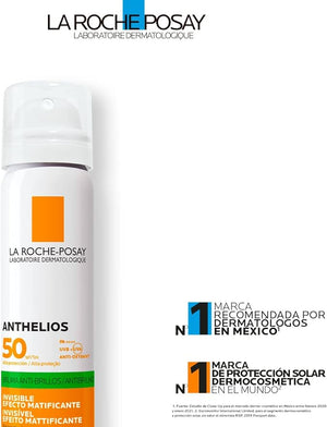 La Roche-Posay Anthelios Bruma Invisible Ultraligera FPS 50+ Protector Solar Facial Spray, 75ml
