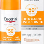 Eucerin Protector solar facial FPS 50+ CC Cream tono medio, Sun Creme, 50ml