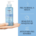 Eucerin Gel Limpiador Facial DermatoClean para piel normal a mixta, 200ml