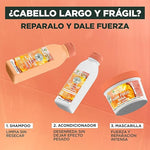 Kit Garnier Fructis Hair Food Piña Rutina Completa Anti-quiebre, Shampoo 300ml, Acondicionador 300ml y Mascarilla 350ml, 3 piezas