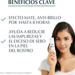 Eucerin Fluido Facial Hidratante Matificante para piel grasa, 50 ml