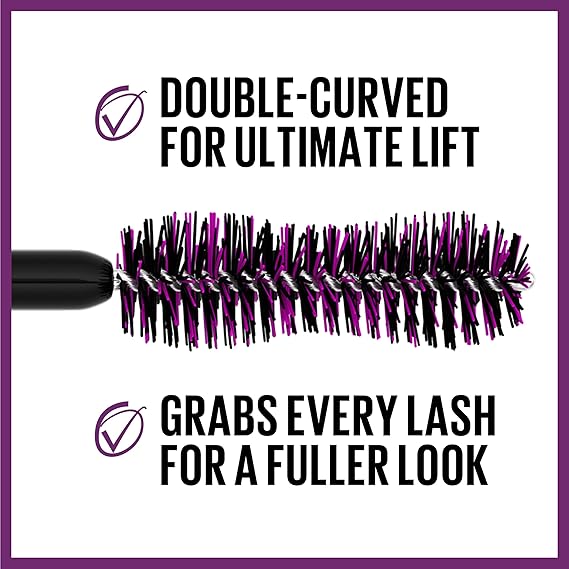 Maybelline Mascara para pestañas que brinda efecto lifting, False Lash Lift, Lavable, 9.6ml