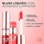 L'Oréal Paris Lumi Blush, rubor líquido para mejillas acabado glowy luminoso