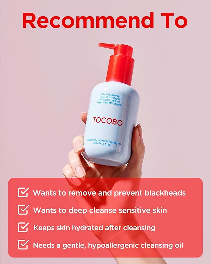 Tocobo Calamine Pore Control Cleansing Oil.