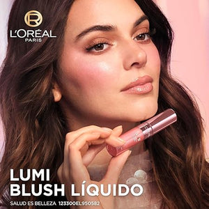 L'Oréal Paris Lumi Blush, rubor líquido para mejillas acabado glowy luminoso