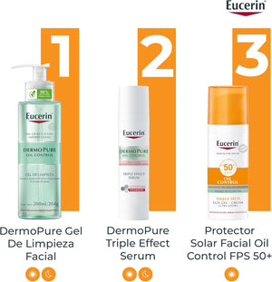 Eucerin Protector solar facial efecto mate toque seco Oil Control, , 50 ml