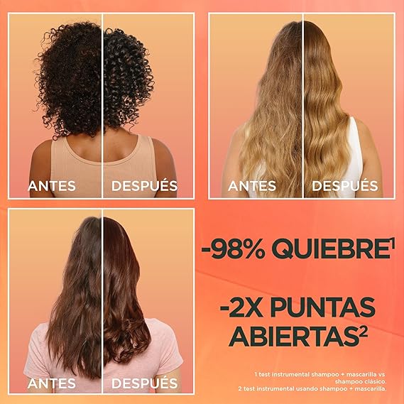Kit Garnier Fructis Hair Food Piña Rutina Completa Anti-quiebre, Shampoo 300ml, Acondicionador 300ml y Mascarilla 350ml, 3 piezas