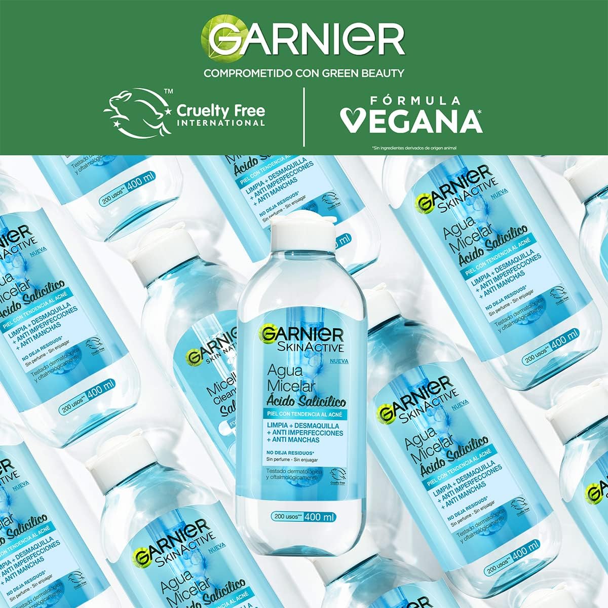 Garnier Skin Active Agua Micelar Anti Acne, 400 ml