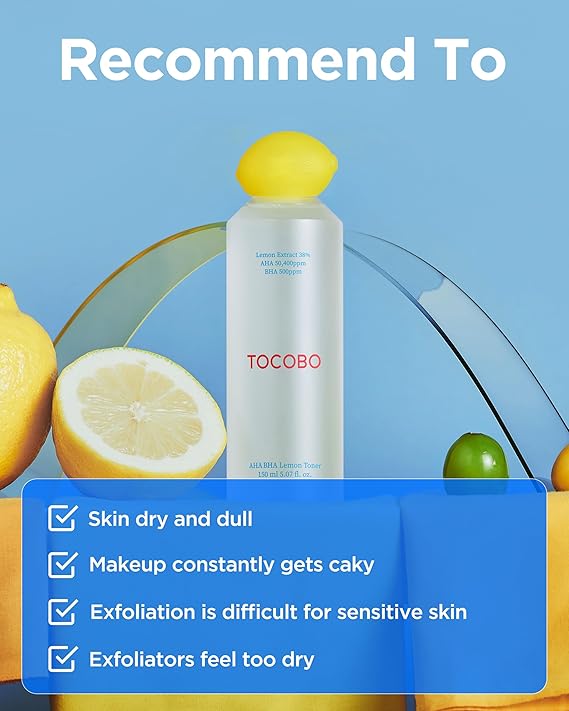 TOCOBO AHA BHA Lemon Facial Toner – 150 ml