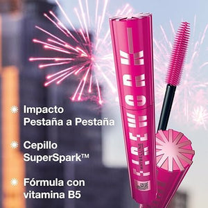 Maybelline Nueva Mascara de Pestañas con Pro Vitamina B5, Lash Sensational Firework, a prueba de agua, Negro, 8.75ml