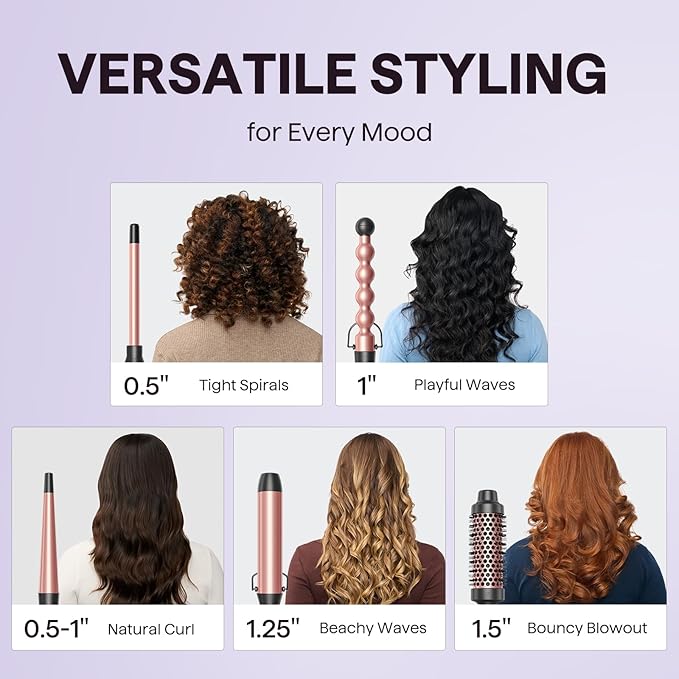 Estilo profesional, rizos infinitos: Wavytalk 5-en-1 by Goddess Glow